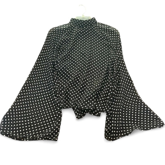 RtA Tennessee Mockneck Sheer Blouse - Picture 1 of 16